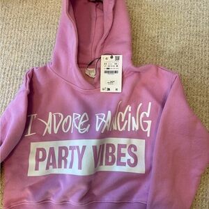 Zara cropped girls sweatshirt new with tags